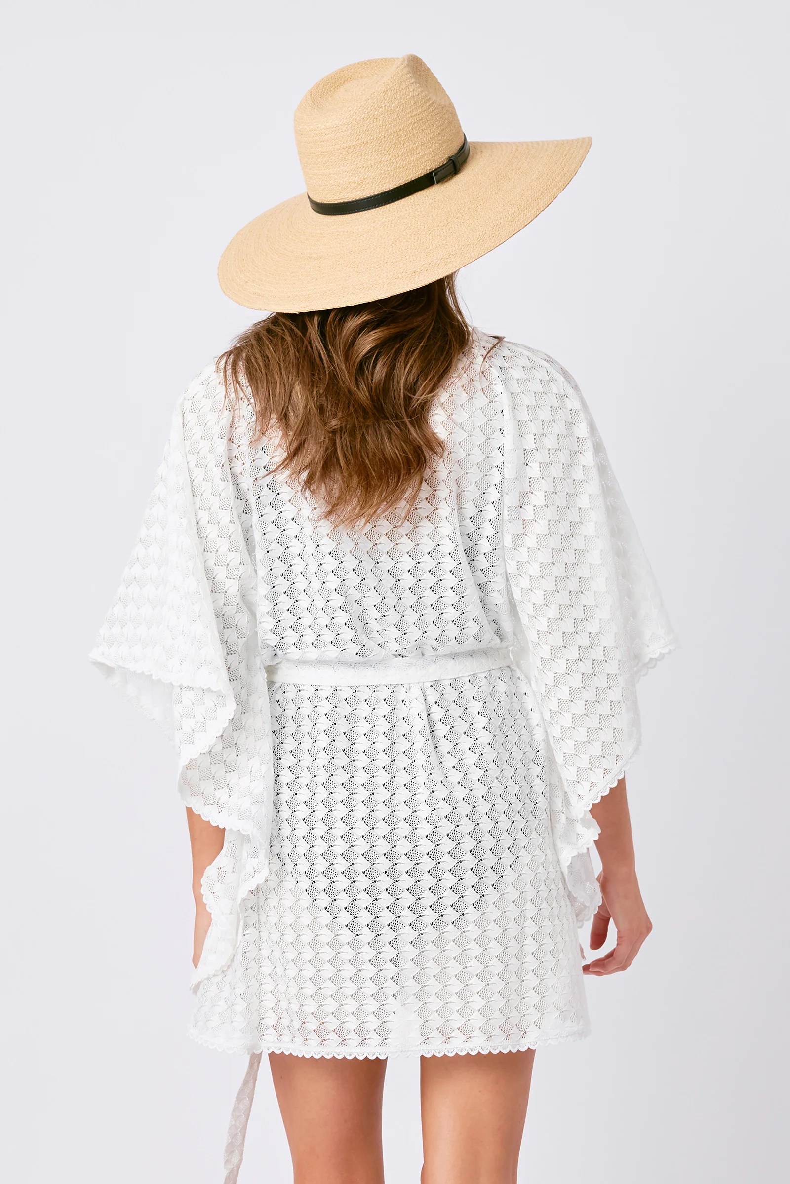 Madagascan Raffia Wide Brim Hat NATURAL - Image 6
