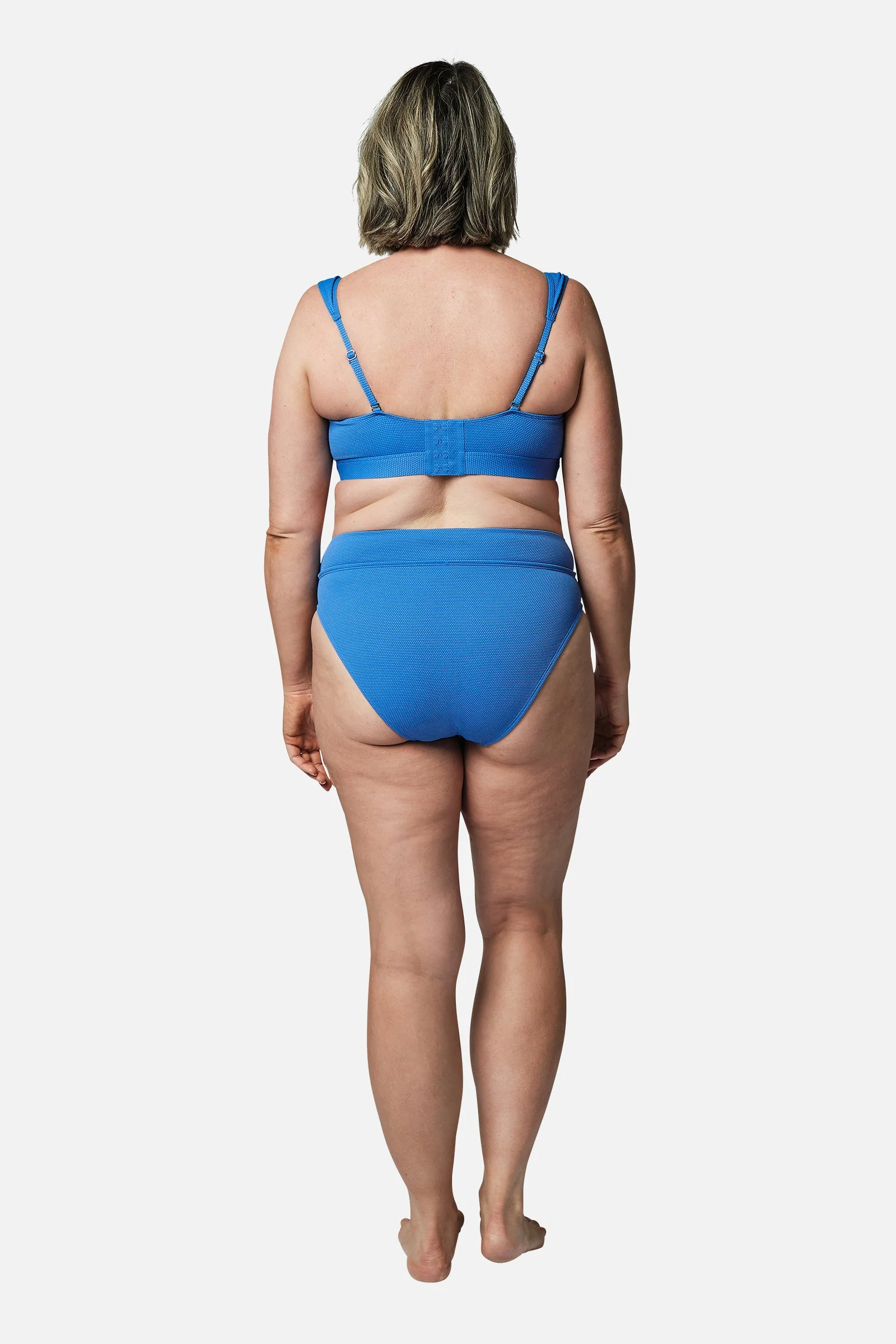 Original Bustier Balconette Bikini Bralette SKY BLUE TEXTURE - Image 10